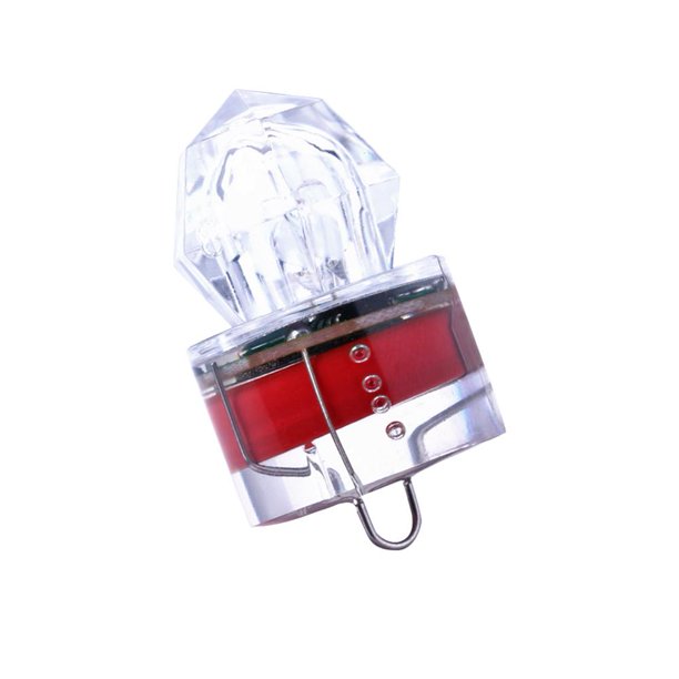 Mini cebo de pesca impermeable LED Luz de señuelo submarino de caída profunda (rojo) Likrtyny Para estrenar