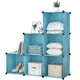 thumbnail image 1 of Juguetero organizador plástico 6 cubos mueble modular azul, 1 of 5