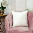 thumbnail image 5 of Quilted White Velvet Throw Pillow, 5 of 10