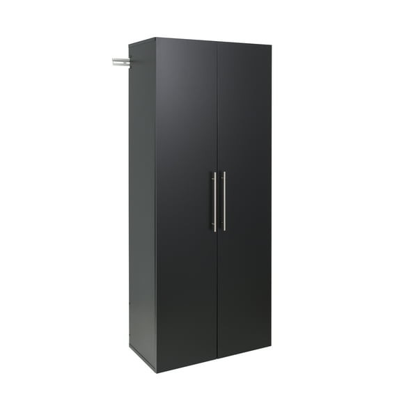 Prepac HangUps 30" Large Storage Cabinet, Black (Box 1 of 2)