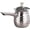 Silver, variant on Vintage Turkish Coffee Maker 20oz, Stainless Steel Camping Coffee Pot with Lid & Handle, Espresso Pot for Milk Tea Butter Warming (Golden)