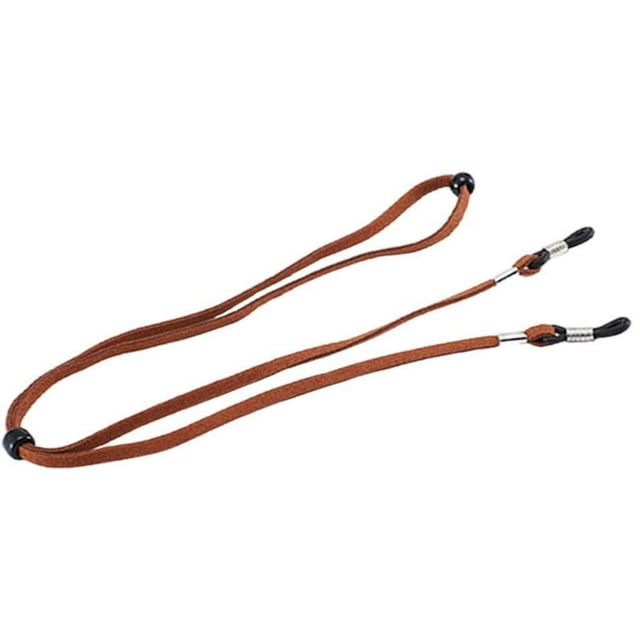 Langgg Sangle de Lunettes Antidérapante Extensible Corde Universelle Rétenteur de Lunettes Sport Brun Foncé