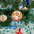 thumbnail image 5 of Funny Christmas Ornament,Chef Holding Cooking Utensils,Xmas Round Ceramic Pendant, 5 of 6
