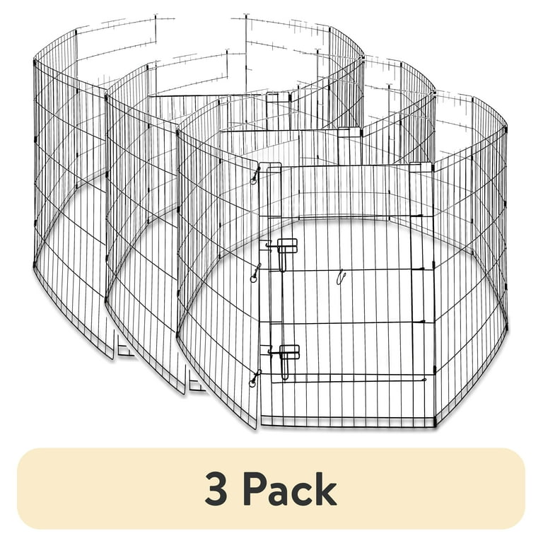 Vibrant Life 8-Panel Wire Playpen, Black, 36" Tall photo 1