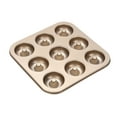 thumbnail image 2 of Fiudx Bandeja para Hornear Donas, Molde Antiadherente de Acero Al Carbono, Mini Molde para Pasteles Fácil de Limpiar, Apto para Horno y Microondas, Ideal para Repostería Casera., 2 of 5