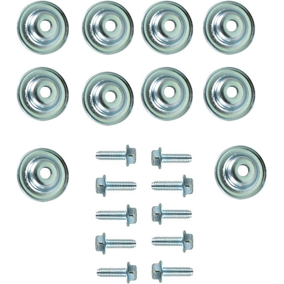 SEBLAFF 10 Piece Set UTV Skid Plate Bolts and Washers Replacement for Polaris General Ranger RS1 RZR 500 570 700 800 900 1000 Turbo 7556065 7518529