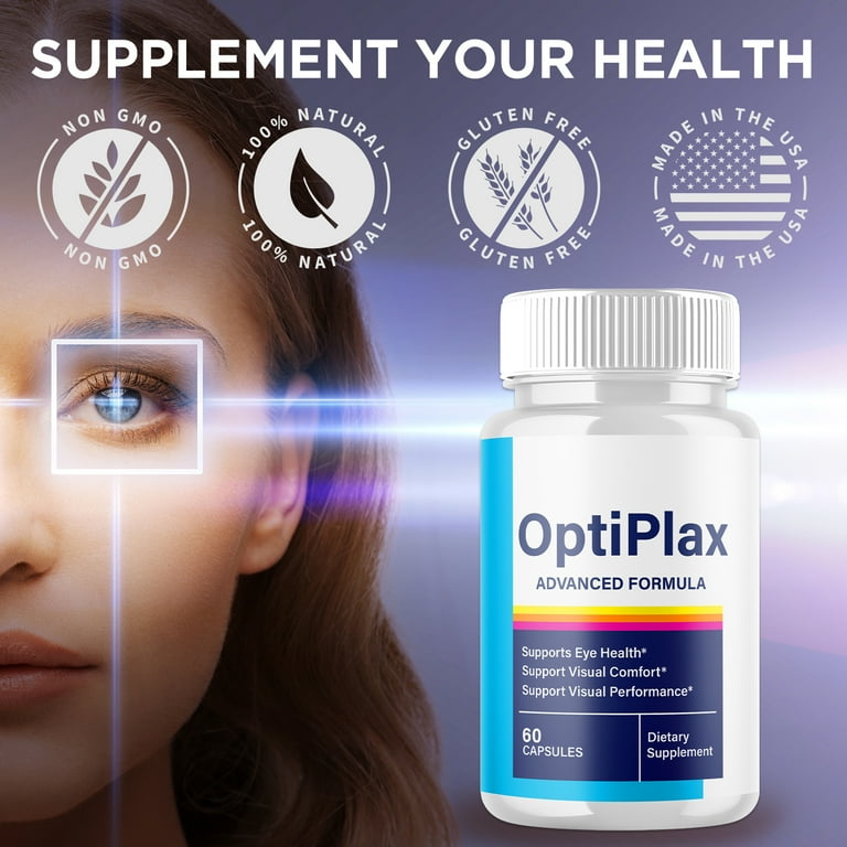 OptiPlax Vision Support Pills Advanced Formula Eye Health Supplement Opti  Plax 60 Capsules - Walmart.com