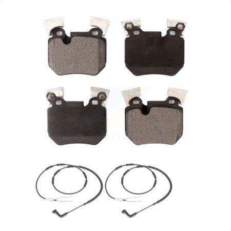 Positive Plus Rear Semi-Metallic Disc Brake Pads and Wear Sensors Kit for Car BMW 135i 135is 3.0L KPW-101131