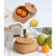 thumbnail image 4 of Rattan Storage Basket Modern Replacement Solid Color Braided Room Sundries Odorless Household Bedroom Living Room Bucket Container Type 4, 4 of 8