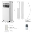 thumbnail image 4 of Giantex 8000 BTU "BTU"(5000 BTU DOE) 230 Sq ft Portable Air Conditioner, White, 4 of 8