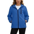 thumbnail image 5 of Lenago Women's Multi-Pocket Waterproof Hooded Hiking Trekking Jacket, 5 of 9