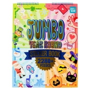 Pen + Gear Jumbo Sticker Book, Year Round Edition, 2280+ Multicolored Stickers Included