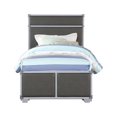 thumbnail image 3 of Clearance! Orchest Twin Bed, Gray PU & Gray 36120T, 3 of 3