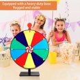 thumbnail image 2 of Big Turntable Prize Wheel 12 Inch with Stand Spinning Roulette Wheel for Carnivals Trade Shows Dry Erase Marker Eraser, 2 of 7