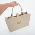 thumbnail image 3 of unbranded Bolsa Reutilizable Beige De Fieltro Para Almacenaje Con Manijas Firme Y Gran Capacidad, 3 of 6