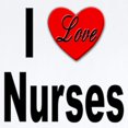 thumbnail image 2 of CafePress - I Love Nurses Infant Creeper - Baby Light Bodysuit, Size Newborn - 24 Months, 2 of 4