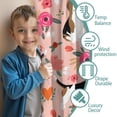 thumbnail image 3 of Blackout Kids Curtains,Pink Beagle and Flower Childrens Insulated Curtains Set Of 2,Bedroom Essentials,Toddler Room Decor 42x54in(106x137cm), 3 of 4