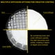 thumbnail image 2 of Beauty Dish Glow EZ Lock 25, plegable, plateado, con accesorios, 2 of 9