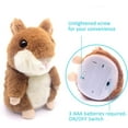 thumbnail image 4 of Hámster parlante más grande: repite lo que dices. Peluche interactivo que habla. Juguete educativo temprano. Regalo divertido para niños pequeños de 1, 2 y 3 años, niños y niñas. Paquete de 2, 4 of 6