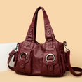 thumbnail image 3 of SPEKSEE Women PU Leather Solid Color Shoulder Bag with Adjustable Strap Studded Crossbody Bags for Daily Commuting Travel, 3 of 13