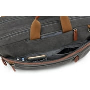 CoolBELL Convertible Shoulder Bag Messenger Laptop Case for 17.3 Inch Laptop, Dark Grey