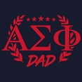 thumbnail image 3 of CafePress - Alpha Sigma Phi Greek Dad Cardinal Sweatshirt - Classic Crew Neck Sweatshirt, 3 of 4