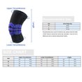 thumbnail image 3 of Tignapoo Genouillère de Compression Unisexe avec Tissu Tricoté Respirant et Ressorts en Silicone pour Sports - Idéal pour Basketball, Football, Course et Randonnée - Disponible en Plusieurs Couleurs, 3 of 6