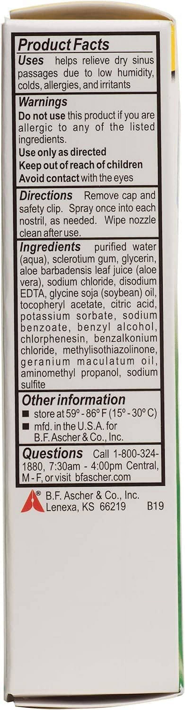 Ayr Saline Nasal Gel No-Drip Sinus Spray,0.75 Fl Oz (Pack of 3)