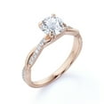 thumbnail image 4 of JeenMata 1 Carat infinity Round cut Moissanite Engagement Ring in 18k Rose Gold Over Silver, 4 of 7