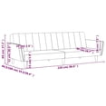 thumbnail image 4 of vidaXL Adult 2-Seater Sofa Bed Dark Green Velvet, 4 of 5