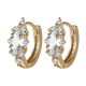 thumbnail image 1 of Y Pendientes de Moda Elegante Zircon Ear Clips Pendientes para Mujer, 1 of 7