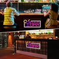 thumbnail image 4 of Deko LED de neón, letrero luminoso de BAR (rojo blanco), letrero LED de barra de luz de neón de 42 × 22 × 2 cm con enchufe USB para bar, sin cadenas de envío, bar de casa, club, pub, tienda por, 4 of 5