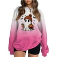 thumbnail image 5 of Towmus Women's Halloween Sweatshirt Doll Reading Books Sweatshirt Cute Graphic Funny Pumpkin Print Pullover Tops University T Shirt Funny Party Clothes, 5 of 6