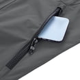 thumbnail image 5 of Men's Solid Color Sleeveless Vest Jacket Nylon Spandex Stand Up Collar Full Zip Cardigan With Multiple Pockets Lightweight Outerwear Casual Daily Travel | Zenithor,Gray 3XL, 5 of 9