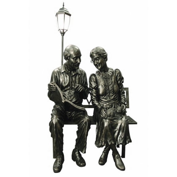 Hi-Line Gift Ltd. Old Couple Street Lamp