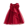 thumbnail image 1 of RXIRUCGD 2025 Vêtements d'Été pour Enfants Mode Robe Camisole Sans Manches Couleur Unie Robe de Performance pour Filles, 1 of 2