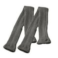 thumbnail image 1 of Calcetines hasta la rodilla de invierno para mujer, calentadores de piernas tejidos, 1 of 5