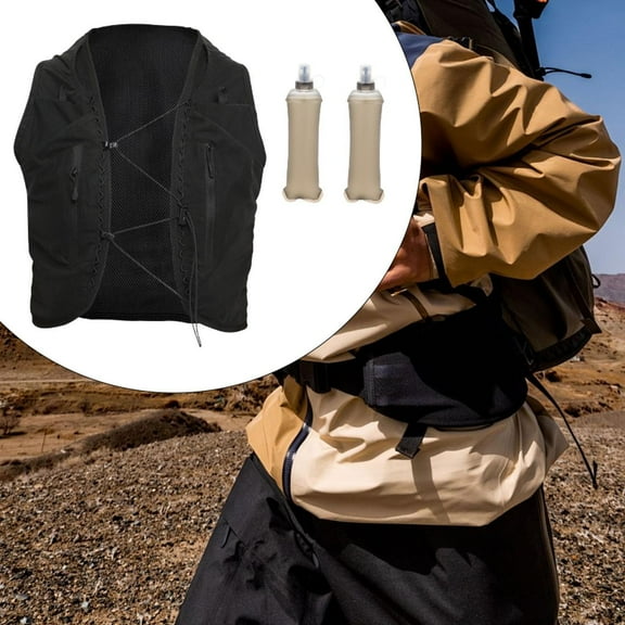 koolsoo Vest 2Pcs 250ml Water Bottles Sport Bag for Trail Cycling Climbing S