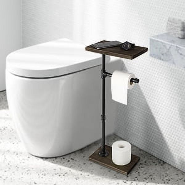 NEX Brown Commercial Toilet Paper Holder with Shelf