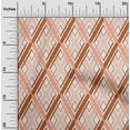 thumbnail image 1 of oneOone Polyester Lycra Peach2 Fabric Argyle Geometric Sewing Craft Projects Fabric Prints By Yard 56 Inch Wide, 1 of 1