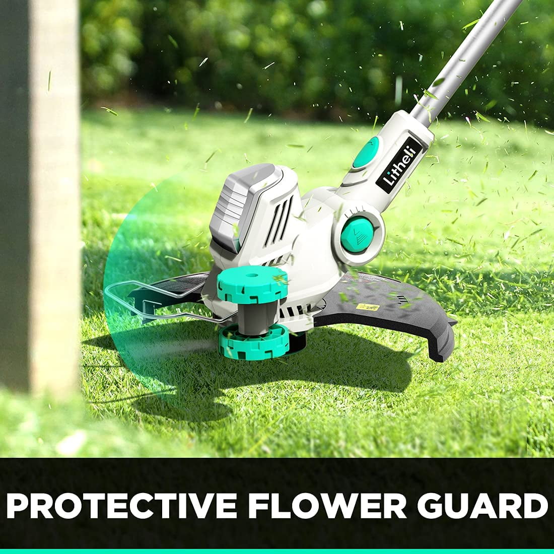 Buy Litheli 40V 13 Cordless String Trimmer, Battery Powered Grass