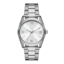 George Men's Watch: Silver Tone Case, Silver Dial, Silver Tone 3 Link Bracelet (FMDOGE045)