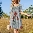 thumbnail image 4 of Prairie Lily Sleeveless Dress summer dress korean women Evening gown ladies dresses for special occasions prom dresses, 4 of 7