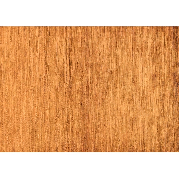 Ahgly Company Indoor Rectangle Abstract Orange Modern Area Rugs, 2' x 3'