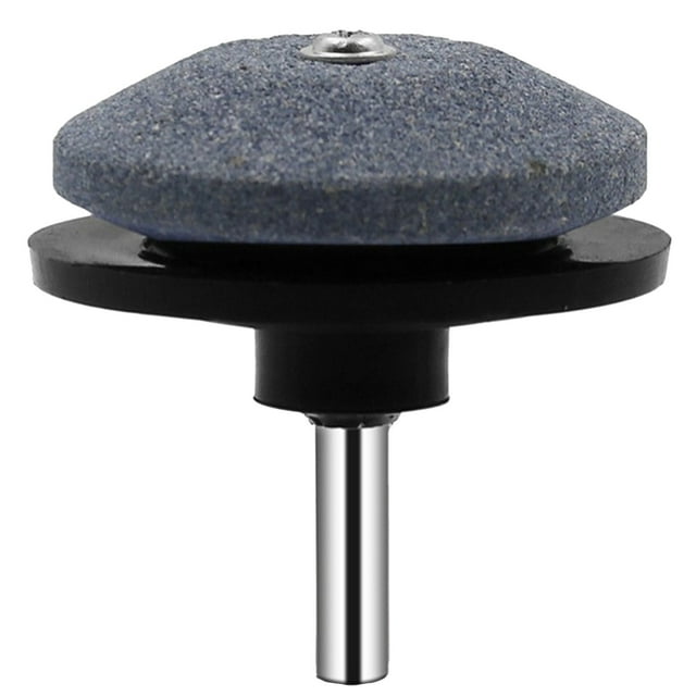 Afilador de Cuchillo Eléctrico Cortadora de Energía Eólica Afilador de Hoja 5.8x6.3cm, Afilador de Piedra de Cuchillo para Taladro de Tractor Falce Se Adjunta Al Taladro Eléctrico Fácil de Usar