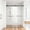 Matte Black, variant on For 56-60 inches *76 inches Frameless Double Sliding Shower Door , 3/8 inches (10mm) Thick SGCC Tempered Glass Door, Reversible Installation, No Soft-Close