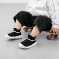thumbnail image 3 of Toddler Sock Shoes Baby Walking Shoes Infant Slippers Boys & Girls Non-Slip Sneakers Black 6-9 Months, 3 of 7