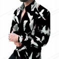 thumbnail image 1 of Camisas de leopardo de lujo para hombre, camisas de moda, camisas hawaianas de manga larga, blusas de playa con cadena dorada, ropa para hombre, Camisa Voion para hombre, 1 of 6