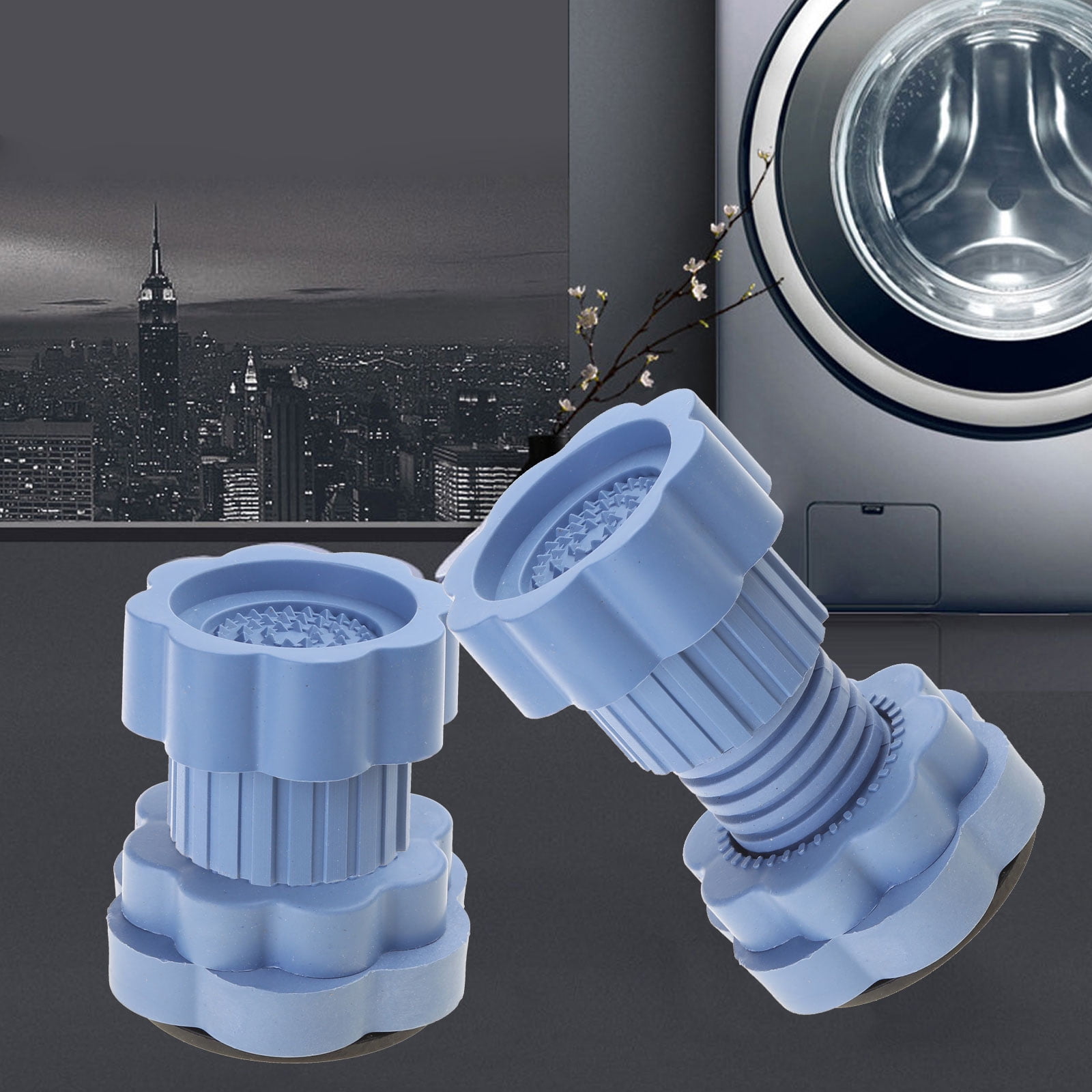 Antivibration Pads For Washing Machine Support Adjustable Dryer Shock Noise Cancelling Pads Washer Foot Pad Pedestals