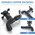 thumbnail image 3 of MIANGASTORE Antique Copper Kitchen Faucet Water Pool Mop Pool Faucet Wall-mount Utility Sink Faucet, 3 of 6